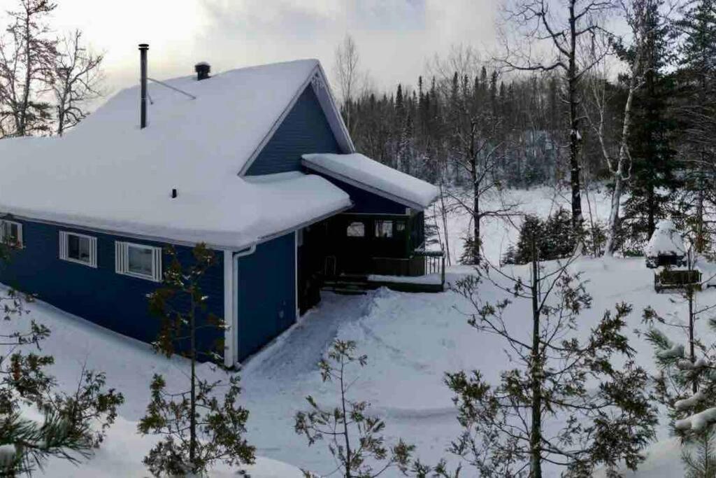Le Chalet Bleu, Aux Pieds Des Monts-Valin Saint-David-de-Falardeau Εξωτερικό φωτογραφία